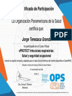 Certificado curso respiratorias OPS