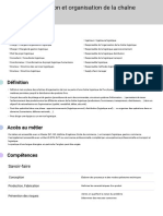 N1301 - Conception Et Organisation de La Chaîne Logistique: Emplois