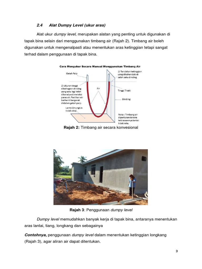 Alat Dumpy Level untuk Pengukuran Aras | PDF