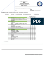 Work Immersion Evaluation Report: (Signature Over Printed Name of Immersion Supervisor)