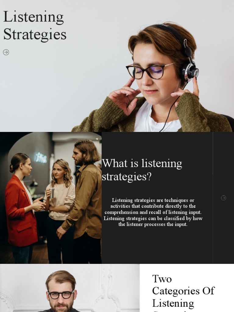 Listening Strategies PDF Top Down And Bottom Up Design Reading