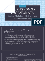 Edukasyon Sa Pagpapakata: Ikatlong Markahan - Modyul 1: Ang Pagmamahal Sa Diyos