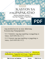 Edukasyon Sa Pagpapakatao: Ikatlong Markahan-Modyul 3: Ang Mga Paglabag Sa Paggalang Sa Buhay