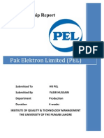 PEL Internship Report