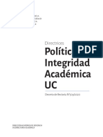 Política Integridad Académica UC