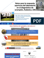 Retos para La Respuesta Oportuna Del Laboratorio en El Diagnóstico de Sarampión, Rubéola y SRC