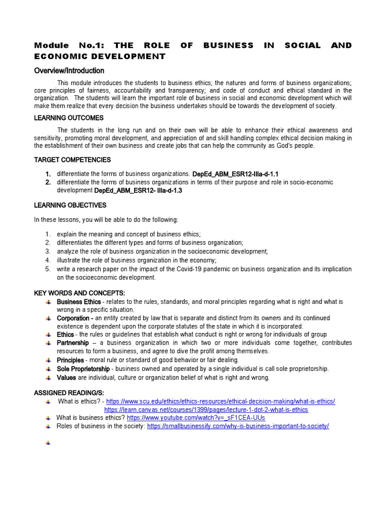 1 Business Ethics Pdf Business Business Ethics