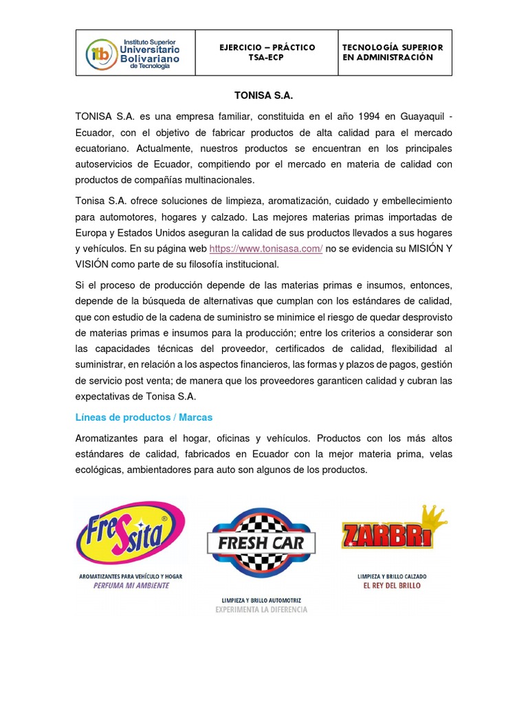 Propuesta de Comisiones para Tonisa S.A. | PDF | Estado de resultados ...