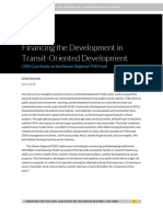 Financing The Development in Transit Oriented Development