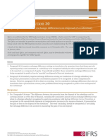 Recycling of Cumulative Exchange Differences 2012