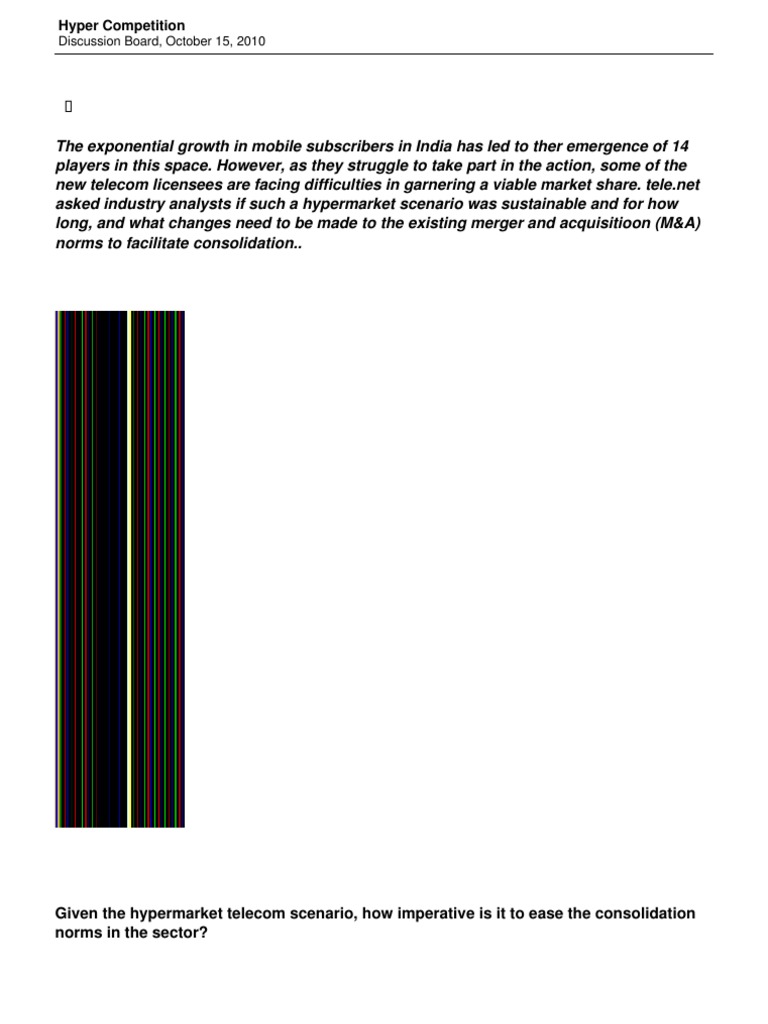 Hyper Competition | PDF | Mergers And Acquisitions | Subscription ...