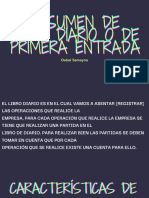 Resumen de Libro Diario o de Primera Entrada