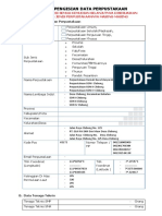 FORMULIR - BORANG PENGISIAN DATA PERPUSTAKAAN Kab. Bojonegoro