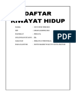 Daftar Riwayat Hidup: Dr. Wahyuwati 19560615 198312 2 001 Dokter Utama Madya 3V/d Dokter Utama