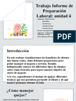 Trabajo Informe de Preparación Laboral: Unidad II