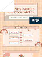 Business Model Canvas (Part 1) : Mata Kuliah Kewirausahaan X Kelompok 5