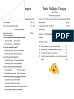 Fundamentals of Education 2nd Monthly Test