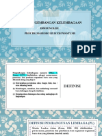 Teori Pengembangan Kelembagaan: Disusun Oleh: Prof. Dr. Masroro Lilik Ekowanti, Ms