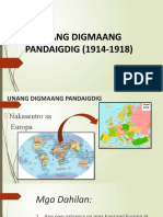 Unang Digmaang PANDAIGDIG (1914-1918)