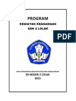 Program: Kegiatan Keagamaan SDN 2 Lolak
