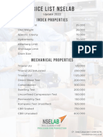 Price List Nselab: Index Properties