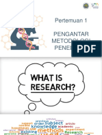 Pertemuan 1 - Metodologi Penelitian