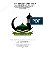 Proposal Bantuan Dana Untuk Renovasi Masjid Ar - Rohmah
