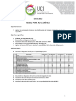 Instrucciones Ejercicio Redes PERT Ruta Critica