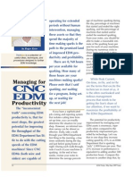 Managing For CNC EDM Productivity