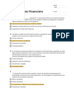 Quiz - Repaso Análisis Financiero