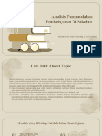 Analisis Permasalahan Pembelajaran Di Sekolah: Muhammad Rajha Bintang (2105135866)