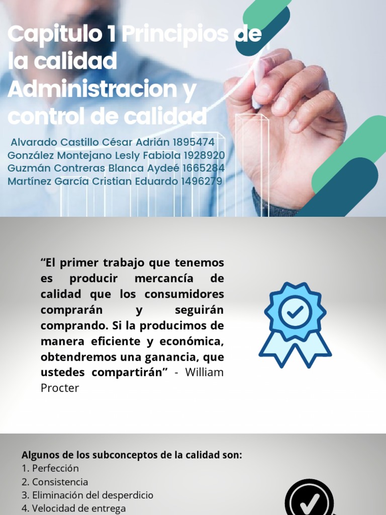 Principios de Calidad en la Gestión Empresarial | PDF | Calidad ...