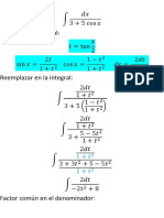 Integrales Sustitución Universal