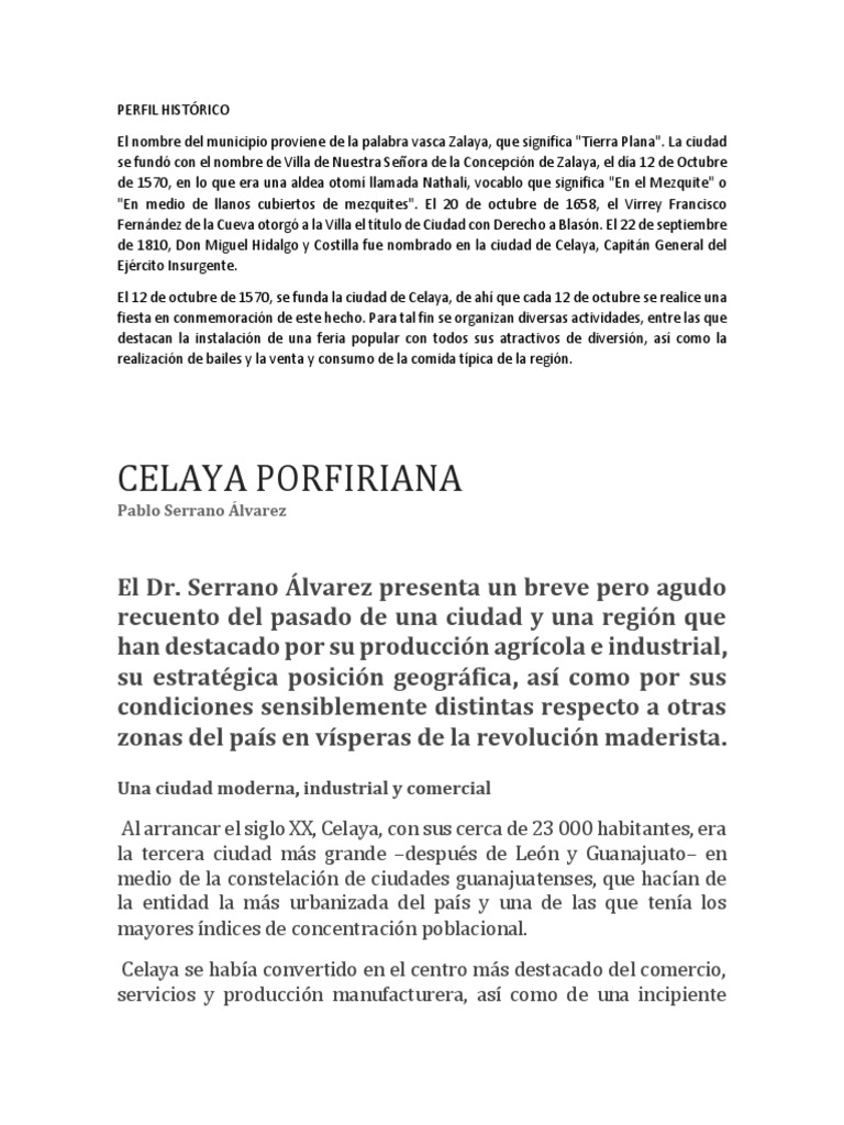 Crónica Sobre Celaya | PDF | México