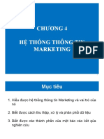 Chương 4 Hệ Thống Thông Tin Marketing