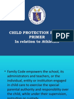 Child Protection Policy in Relation To Athletics