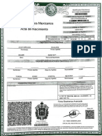 Estados Unidos Mexicanos: Acta de Nacimiento
