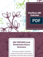 Klasifikasi ABK TEMPORER