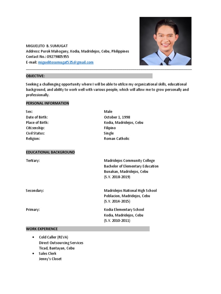 Resume and Application Letter - 1718797253
