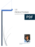 1.6 Productividad: Importancia de La Pructividad