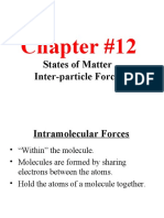 Chapter #12: States of Matter Inter-Particle Forces