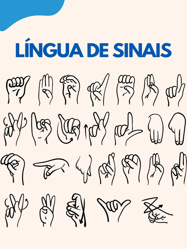 Línguas de Sinais | PDF | Linguagem de sinais | Linguística, image size:768x1024