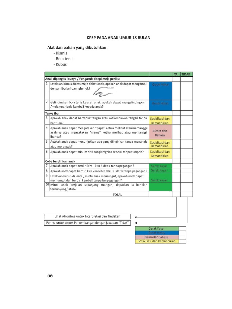 KPSP 18 Bulan | PDF