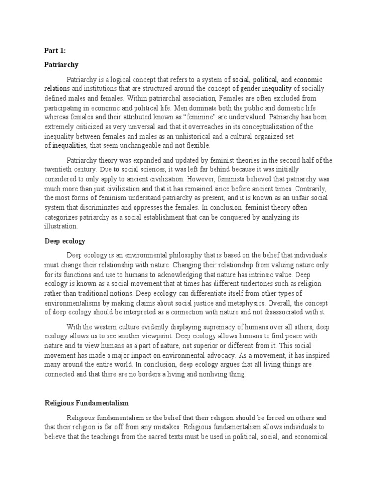 Test 2 Political Ideology | PDF | Feminism | Gender Studies