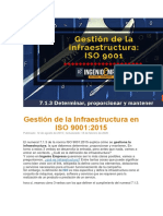 Gestión de La Infraestructura en ISO 9001:2015