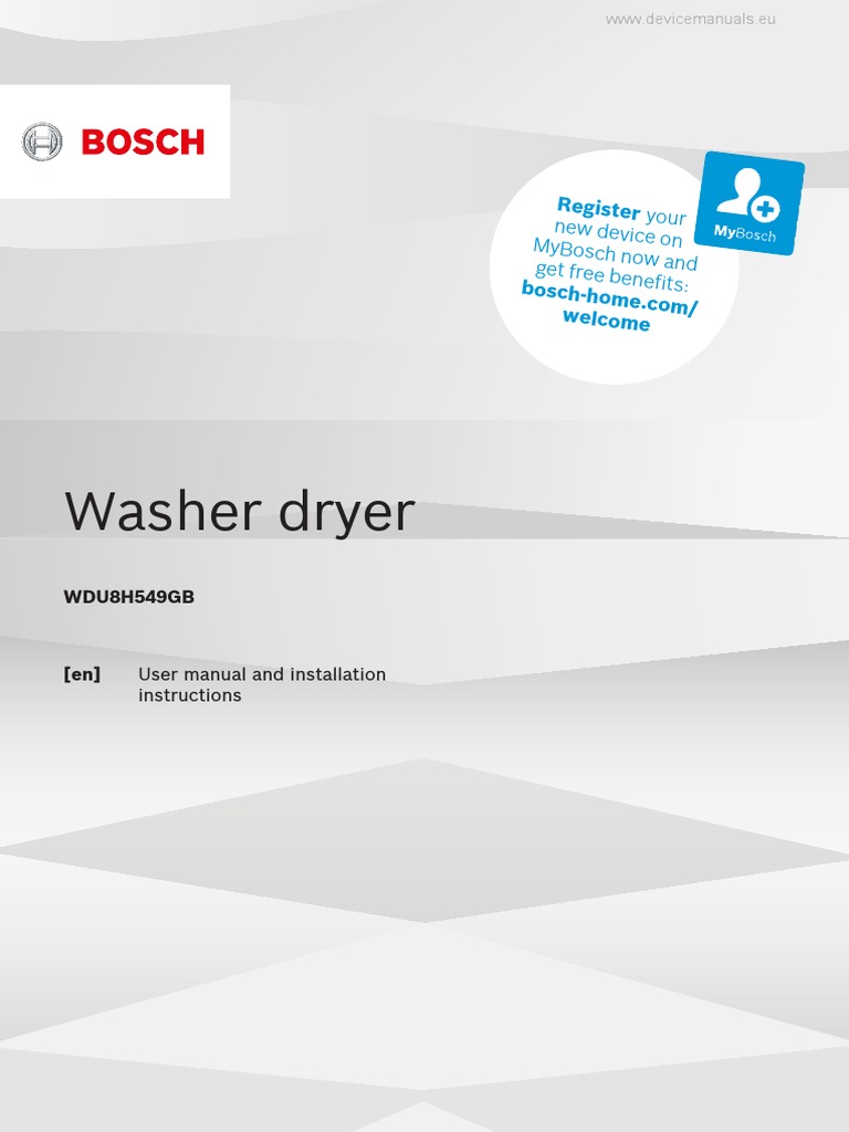 Washer Dryer Register Your PDF Washing Machine Home Appliance