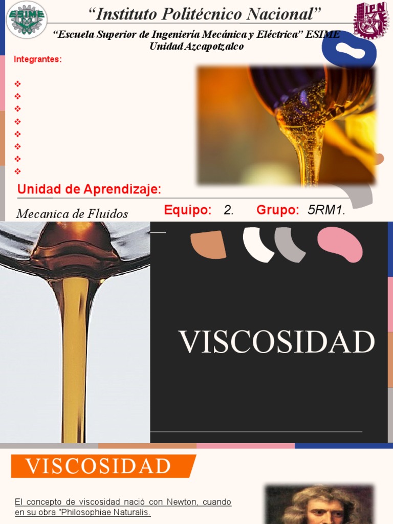 Viscosidad de Fluidos: Conceptos Clave | PDF | Viscosidad | Mecánica de ...