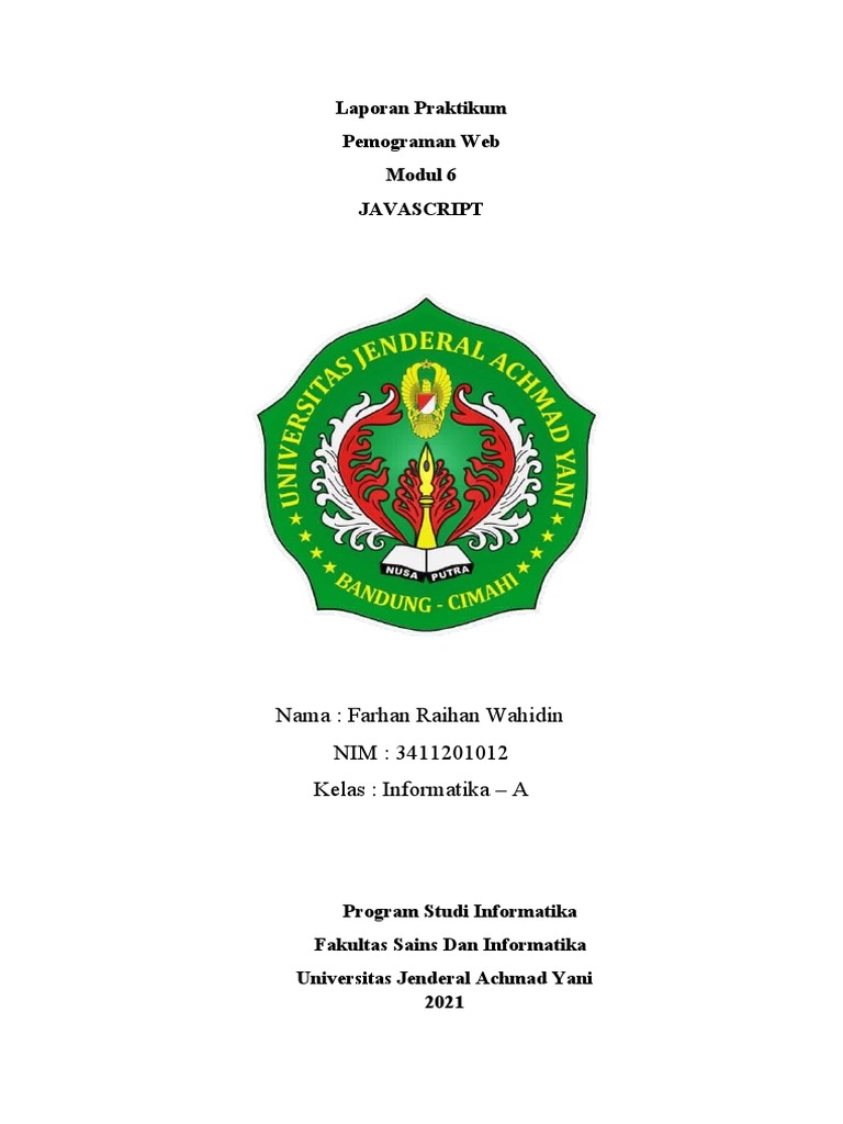 Praktikum JavaScript: Modul 6 | PDF | Bisnis