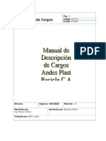 Manual de Cargos Andes Plast Recicla C.A