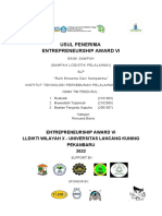 Usul Penerima Entrepreneurship Award Vi